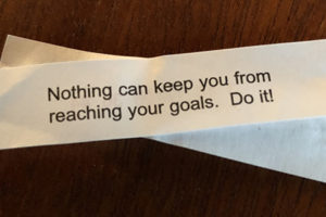 Fortune from a Fortune Cookie after trip to Nashville Song Camp 101.