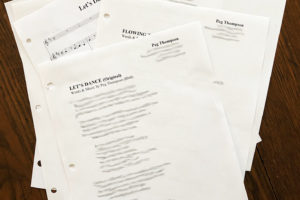 Picture of lyric pages for Be a Songwriter - Part 3.