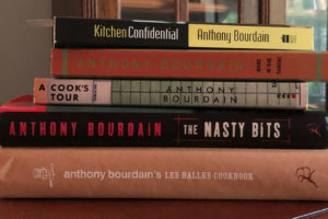 Books by Anthony Bourdain.