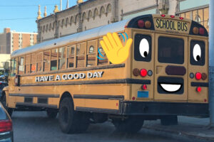 Smiling bus for Have a Good Day post.