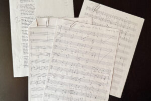 photo of music manuscript.